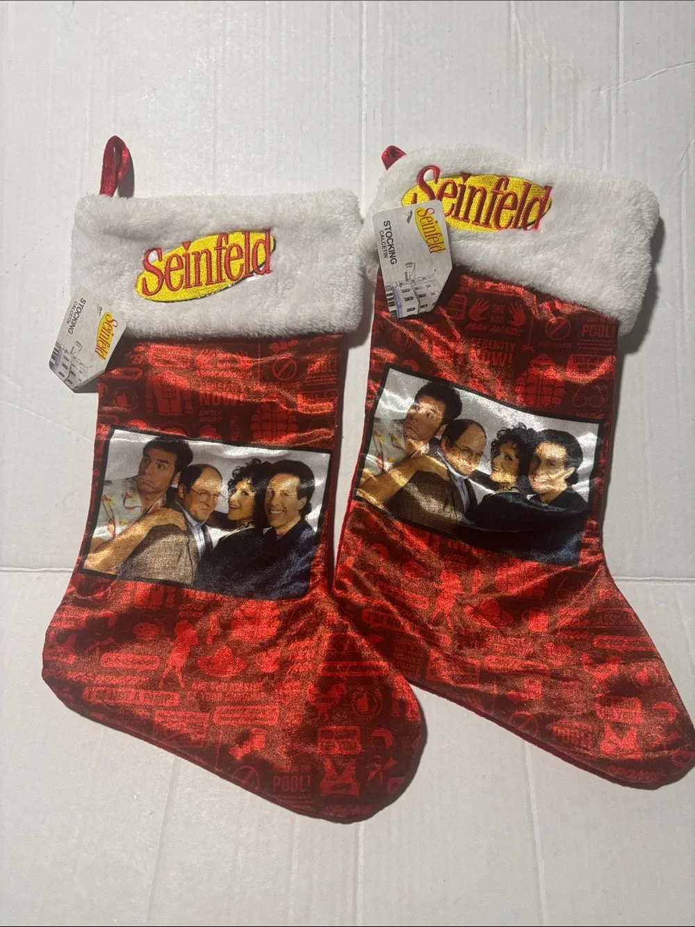 Red Holiday Stocking - Set of 2 Seinfeld